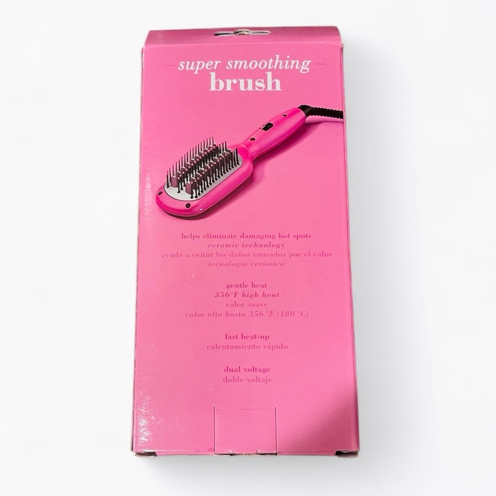 NWT Conair Super Smoothing Brush Smooths Frizz Adds Shine On-The-Go Styling - Picture 2 of 4